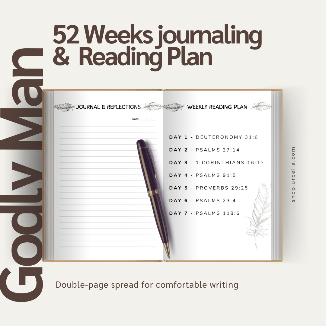 Godly Man Prayer Journal for Christian Men - Spiral Bound